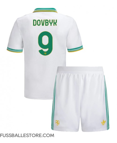 Günstige AS Roma Artem Dovbyk #9 3rd trikot Kinder 2025-26 Kurzarm (+ Kurze Hosen)